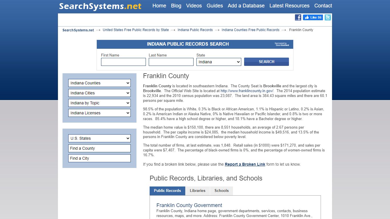 Franklin County Criminal and Public Records